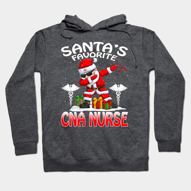 Santas Favorite Cna Nurse Christmas T Shirt Hoodie by intelus